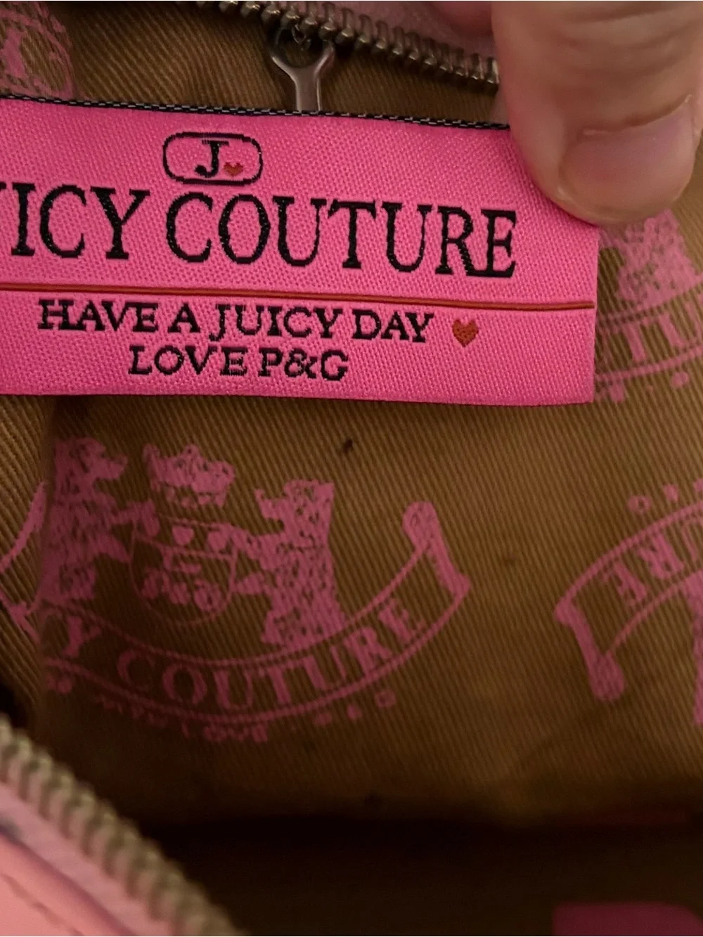 Bird by Juicy Couture Pink Structured Shoulder Bag Vintage